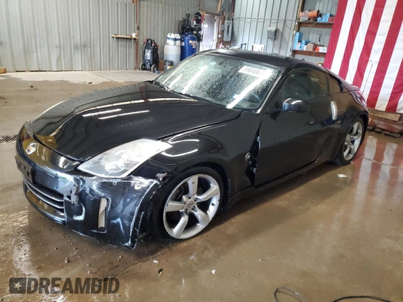 2008 Nissan 350Z z VIN JN1BZ34DX8M706512, wystawiony jako Copart lot #59040615 z przebiegiem 59 678 mil mil oraz Czysty tytuł • Clean title. Historia ofert i sprzedaży dostępna na DreamBid. Obrazek 1.