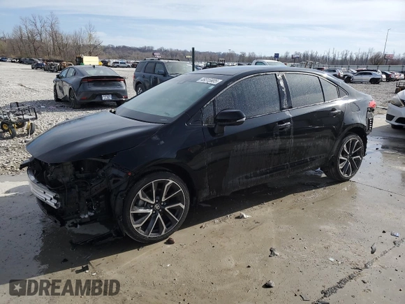 2022 Toyota Corolla SE with VIN 5YFS4MCE7NP127790, listed as a Copart auction lot 49315905 with 81,228 mi miles and Salvage Title. Bid and sale history available at carsss.com. Image 1.