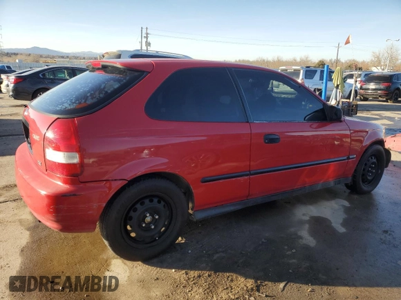 2000 Honda Civic DX with VIN 2HGEJ6348YH102076, listed as a Copart auction lot 47065905 with 198,093 mi miles and Salvage Title. Bid and sale history available at carsss.com. Image 3.