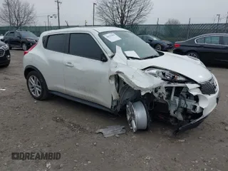 2013 Nissan Juke SV with VIN JN8AF5MV3DT222885, listed as a IAAI auction lot 41532690 with 1 mi miles. Bid and sale history available at carsss.com. Image 1.