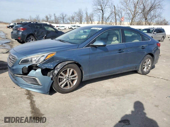2017 Hyundai Sonata 2.4L with VIN 5NPE24AF6HH519756, listed as a Copart auction lot 43437625 with 98,397 mi miles and Salvage Title. Bid and sale history available at carsss.com. Image 1.
