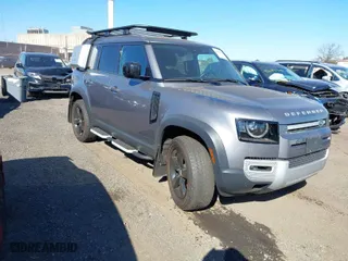 2022 Land Rover Defender S with VIN SALEJ7RX4N2097686, listed as a IAAI auction lot 40668510 with 55,966 mi miles. Bid and sale history available at carsss.com. Image 1.