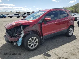 2021 Ford EcoSport SE with VIN MAJ3S2GE9MC399425, listed as a Copart auction lot 51862065 with 45,142 mi miles and Salvage Title. Bid and sale history available at carsss.com. Image 1.