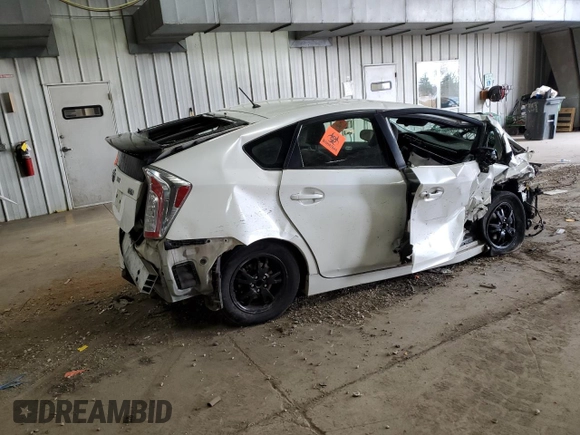 2012 Toyota Prius One with VIN JTDKN3DU5C5386737, listed as a Copart auction lot 54217195 with Not Provided miles and Non Repairable. Bid and sale history available at DreamBid. Image 3.