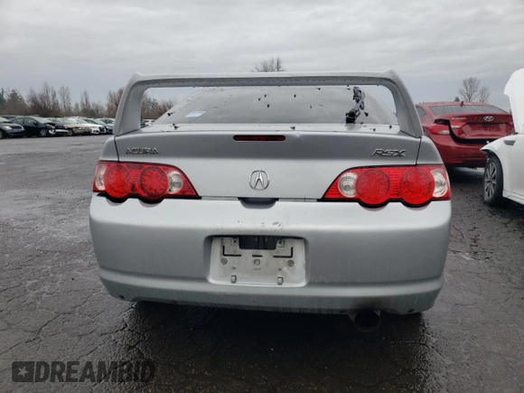 2003 Acura RSX with VIN JH4DC53853S000378, listed as a Copart auction lot 85089944 with 0 mi miles and Salvage Title. Bid and sale history available at carsss.com. Image 6.