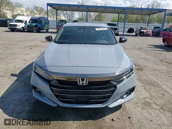 2021 Honda Accord Sport with VIN 1HGCV2F33MA002385, listed as a Copart auction lot 60171045 with 31,070 mi miles and Salvage title. Bid and sale history available at DreamBid. Image 14.