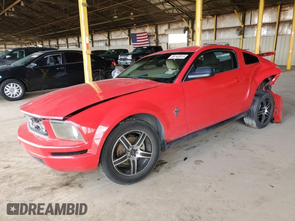 2007 Ford Mustang Deluxe with VIN 1ZVHT80N175317090, listed as a Copart auction lot 56140915 with 182,018 mi miles and Salvage title. Bid and sale history available at DreamBid. Image 1.