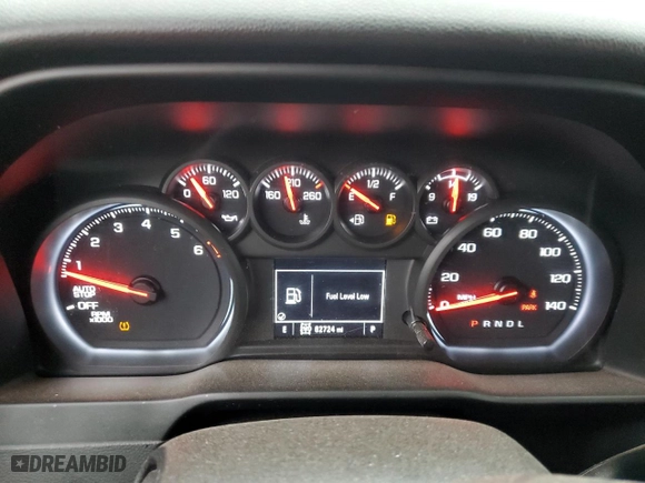 2021 Chevrolet Silverado 1500 Custom with VIN 1GCPYBEK8MZ119462, listed as a Copart auction lot 41653815 with 62,724 mi miles and Salvage Title. Bid and sale history available at carsss.com. Image 9.