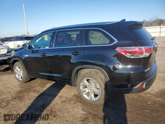 2015 Toyota Highlander Hybrid Limited with VIN 5TDDCRFH1FS013467, listed as a Copart auction lot 46098415 with 58,337 mi miles and Salvage Title. Bid and sale history available at carsss.com. Image 2.