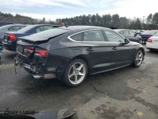 2019 Audi A5 Sportback Premium Plus with VIN WAUENCF5XKA029270, listed as a Copart auction lot 41193283 with 25330 miles. Bid and sale history available at carsss.com. Image 3.