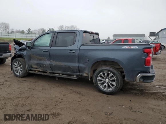 2021 Chevrolet Silverado 1500 LT with VIN 1GCPYDEK1MZ178381, listed as a Copart auction lot 82289274 with 0 mi miles and Salvage Title. Bid and sale history available at carsss.com. Image 2.