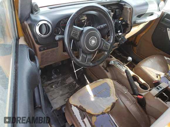 2014 Jeep Wrangler Unlimited Rubicon X with VIN 1C4HJWFGXEL167737, listed as a Copart auction lot 77240414 with 97,721 mi miles and Non repairable. Bid and sale history available at DreamBid. Image 8.