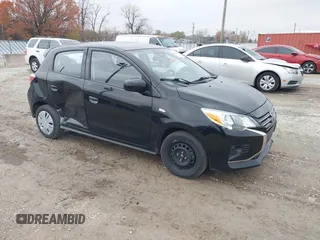 2022 Mitsubishi Mirage ES z VIN ML32AUHJ2NH003729, wystawiony jako IAAI lot #40956433 z przebiegiem 38 536 mil mil oraz . Historia ofert i sprzedaży dostępna na DreamBid. Obrazek 1.