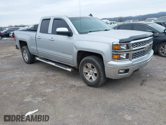 2015 Chevrolet Silverado 1500 LT with VIN 1GCRCREC2FZ170094, listed as a IAAI auction lot 41634824 with 61,686 mi miles. Bid and sale history available at carsss.com. Image 1.