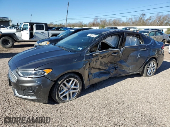 2020 Ford Fusion Hybrid SEL with VIN 3FA6P0MU9LR264105, listed as a Copart auction lot 85105094 with 25,329 mi miles and Salvage Title. Bid and sale history available at carsss.com. Image 1.