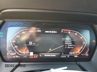 2020 BMW 2 Series M235i xDrive with VIN WBA13AL05L7F36404, listed as a Copart auction lot 75210814 with 30,131 mi miles and Salvage Title. Bid and sale history available at carsss.com. Image 9.