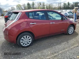 2015 Nissan LEAF SV with VIN 1N4AZ0CP5FC305087, listed as a Copart auction lot 53529845 with 125,344 mi miles and Salvage Title. Bid and sale history available at carsss.com. Image 3.