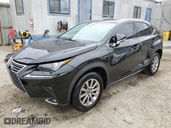 2021 Lexus NX 300 with VIN JTJDARBZ6M2184303, listed as a Copart auction lot 59742115 with 57,129 mi miles and Salvage title. Bid and sale history available at DreamBid. Image 1.