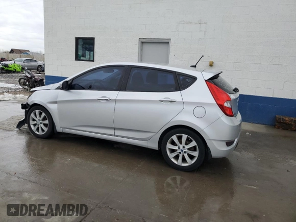 2012 Hyundai Accent SE with VIN KMHCU5AE6CU053660, listed as a Copart auction lot 45714055 with 87,913 mi miles and Salvage Title. Bid and sale history available at carsss.com. Image 2.