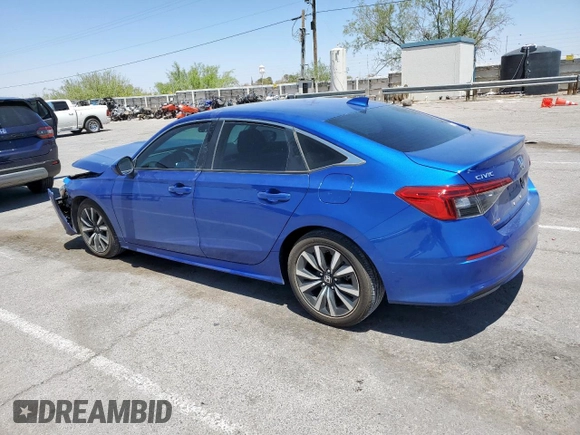 2023 Honda Civic EX с VIN 2HGFE1F7XPH310539, выставлен на аукционе Copart как лот 57753885 с пробегом 26 878 миль миль и Списание • Salvage title. История ставок и продаж доступна на DreamBid. Изображение 2.