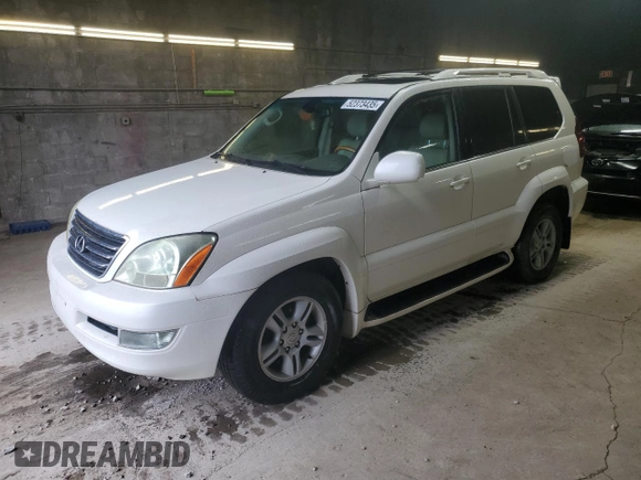 2004 Lexus GX 470 with VIN JTJBT20X240061717, listed as a Copart auction lot 52373435 with 152,872 mi miles and Clean Title. Bid and sale history available at carsss.com. Image 1.