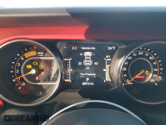 2023 Jeep Wrangler Rubicon Farout с VIN 1C4JJXFM2PW588219, выставлен на аукционе Copart как лот 77599774 с пробегом 38 914 миль миль и Списание • Salvage title. История ставок и продаж доступна на DreamBid. Изображение 9.