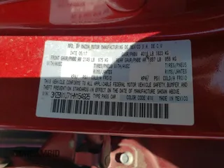2017 Mazda 3 Sport with VIN 3MZBN1U71HM154925, listed as a Copart auction lot 53653295 with Not Provided miles and Salvage Title. Bid and sale history available at DreamBid. Image 12.