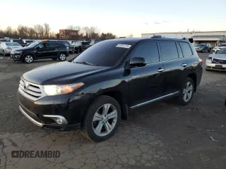 2012 Toyota Highlander Limited with VIN 5TDDK3EHXCS124113, listed as a Copart auction lot 87661275 with 168,543 mi miles and Salvage Title. Bid and sale history available at carsss.com. Image 1.