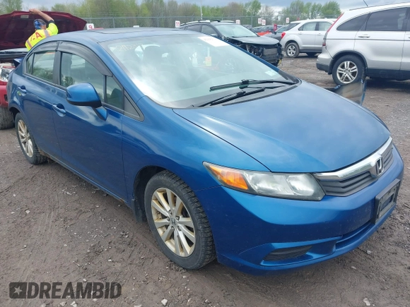 2012 Honda Civic EX with VIN 2HGFB2F86CH544873, listed as a IAAI auction lot 42192313 with 285,400 mi miles and . Bid and sale history available at DreamBid. Image 1.