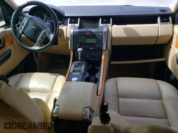 2008 Land Rover Range Rover Sport SC with VIN SALSH23468A186959, listed as a Copart auction lot 49386625 with 0 mi miles and Salvage Title. Bid and sale history available at carsss.com. Image 8.