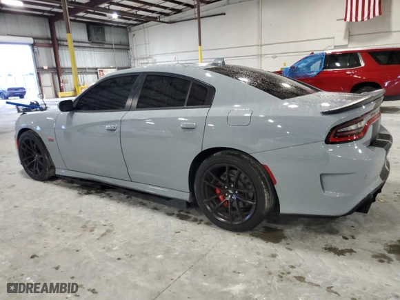 2021 Dodge Charger Scat Pack with VIN 2C3CDXGJ5MH640901, listed as a Copart auction lot 71079914 with 25641 miles and Salvage Title. Bid and sale history available at carsss.com. Image 2.