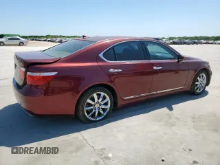 2008 Lexus LS 460 with VIN JTHBL46F685075026, listed as a Copart auction lot 52965165 with 170,647 mi miles and Clean Title. Bid and sale history available at DreamBid. Image 3.
