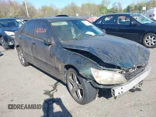 2002 Lexus IS 300 with VIN JTHBD192720040858, listed as a IAAI auction lot 42142644 with 147,956 mi miles. Bid and sale history available at carsss.com. Image 1.
