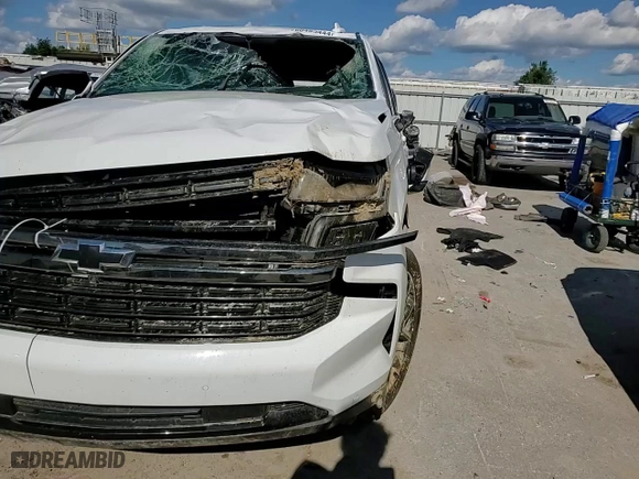 2021 Chevrolet Tahoe RST with VIN 1GNSKRKD2MR284960, listed as a Copart auction lot 60485444 with 0 mi miles and Salvage Title. Bid and sale history available at carsss.com. Image 11.