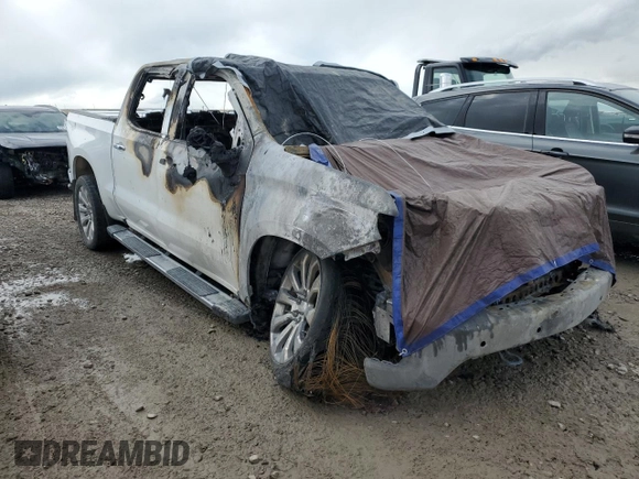 2019 Chevrolet Silverado 1500 High Country with VIN 3GCUYHEL6KG127717, listed as a Copart auction lot 48813995 with 0 mi miles and Salvage Title. Bid and sale history available at carsss.com. Image 4.