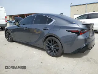 2023 Lexus IS with VIN JTHGZ1B21P5059966, listed as a Copart auction lot 48423015 with 40,384 mi miles and Salvage Title. Bid and sale history available at carsss.com. Image 2.