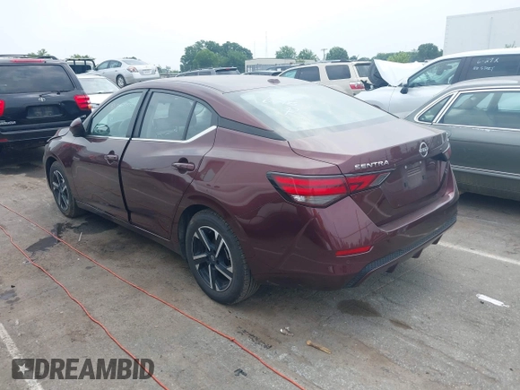 2024 Nissan Sentra SV with VIN 3N1AB8CV3RY221229, listed as a IAAI auction lot 42666353 with 43,574 mi miles and . Bid and sale history available at DreamBid. Image 3.