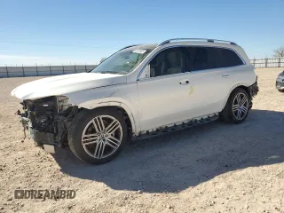 2021 Mercedes-Benz GLS with VIN 4JGFF5KE3MA497393, listed as a Copart auction lot 46513985 with 32,690 mi miles and Salvage Title. Bid and sale history available at carsss.com. Image 1.