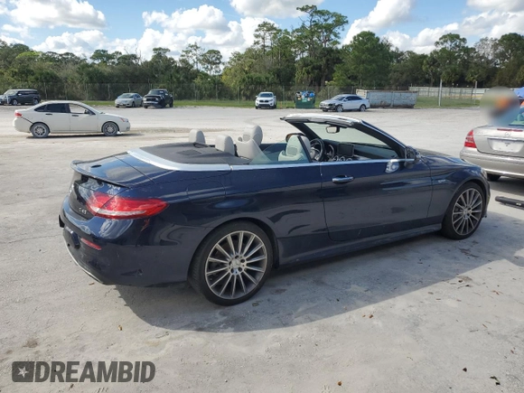 2018 Mercedes-Benz C 43 AMG with VIN WDDWK6EB6JF667015, listed as a Copart auction lot 75165524 with Not provided miles and Non repairable. Bid and sale history available at DreamBid. Image 3.