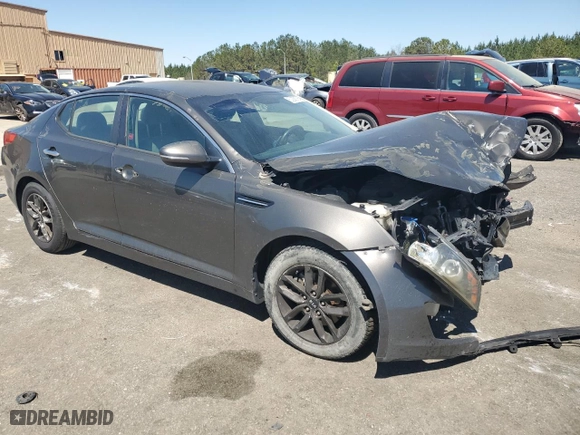 2011 Kia Optima LX with VIN KNAGM4A7XB5080626, listed as a Copart auction lot 50266355 with 0 mi miles and Salvage Title. Bid and sale history available at carsss.com. Image 4.