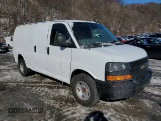 2019 Chevrolet Express Cargo Van with VIN 1GCWGAFG2K1305187, listed as a Copart auction lot 44961535 with 16,054 mi miles and Clean Title. Bid and sale history available at carsss.com. Image 4.