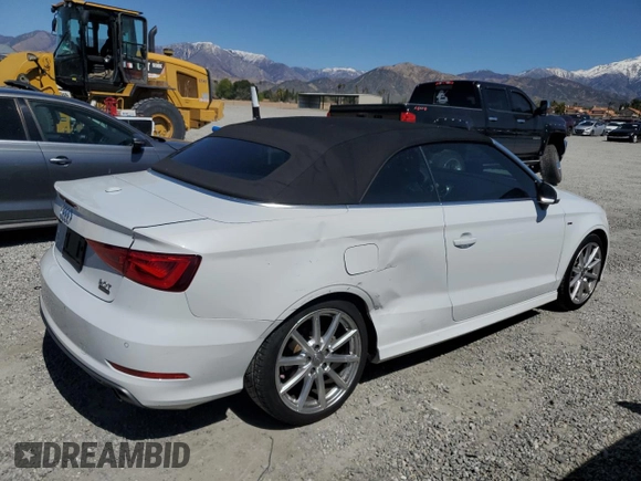 2015 Audi A3 z VIN WAUWFLFF5F1096004, wystawiony jako Copart lot #49745395 z przebiegiem 45 486 mil mil oraz Szkoda całkowita • Salvage title. Historia ofert i sprzedaży dostępna na DreamBid. Obrazek 3.