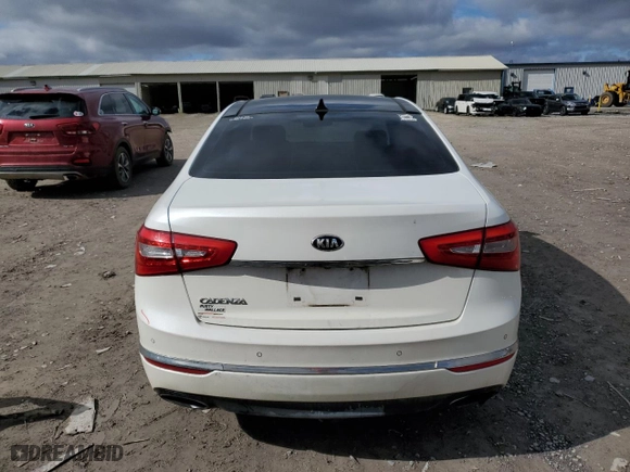 2016 Kia Cadenza Premium with VIN KNALN4D76G5216488, listed as a Copart auction lot 44564075 with NaN miles and Salvage Title. Bid and sale history available at carsss.com. Image 6.