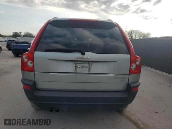 2004 Volvo XC90 with VIN YV1CM59H741047401, listed as a Copart auction lot 44121805 with 95,535 mi miles and Salvage Title. Bid and sale history available at carsss.com. Image 6.