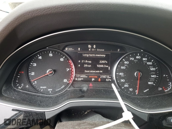 2017 Audi Q7 Premium с VIN WA1AAAF7XHD028799, выставлен на аукционе Copart как лот 57462325 с пробегом 171 400 миль миль и Чистый • Clean title. История ставок и продаж доступна на DreamBid. Изображение 9.