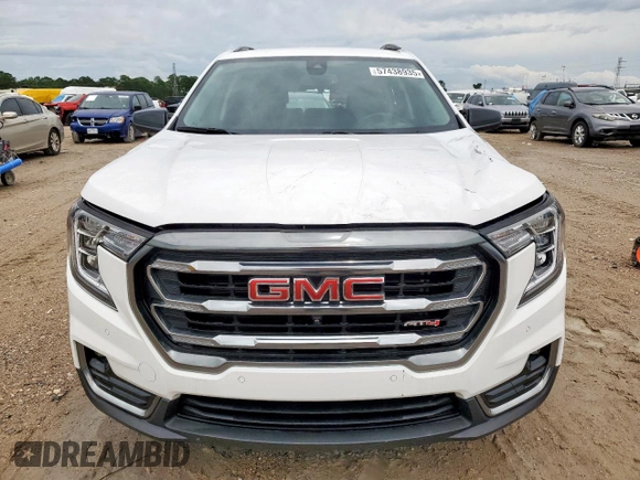2024 GMC Terrain AT4 with VIN 3GKALYEG4RL184847, listed as a Copart auction lot 57438935 with 12,135 mi miles and Salvage title. Bid and sale history available at DreamBid. Image 5.