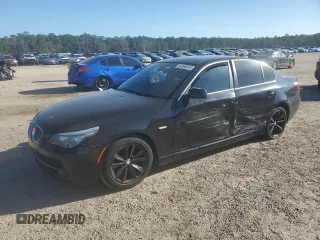 2008 BMW 5 Series 535i with VIN WBANW13578CZ81551, listed as a Copart auction lot 43568245 with 166,557 mi miles and Salvage Title. Bid and sale history available at carsss.com. Image 1.