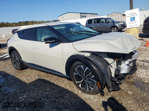 2023 Kia EV6 Wind with VIN KNDC3DLC9P5120331, listed as a Copart auction lot 75852454 with 15,712 mi miles and Salvage Title. Bid and sale history available at carsss.com. Image 4.