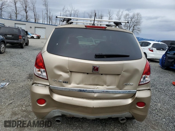 2008 Saturn VUE XR with VIN 3GSDL73718S582516, listed as a Copart auction lot 49011725 with 134,383 mi miles and Salvage Title. Bid and sale history available at carsss.com. Image 6.