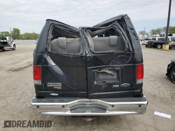 2012 Ford Econoline Passenger XL with VIN 1FBSS3BL3CDA97191, listed as a Copart auction lot 55284565 with 282,195 mi miles and Salvage title. Bid and sale history available at DreamBid. Image 6.